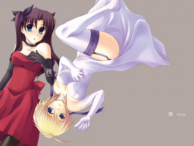 artoria pendragon (all)+saber+tohsaka rin