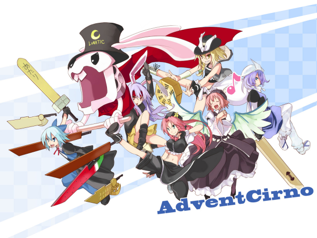 cirno+hong meiling+kirisame marisa+letty whiterock+mystia lorelei+reisen udongein inaba