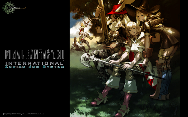 ashe+ashelia b'nargin dalmasca+balflear+basch fon ronsenburg+black mage+fran+penelo+red mage+vaan+viera+white mage