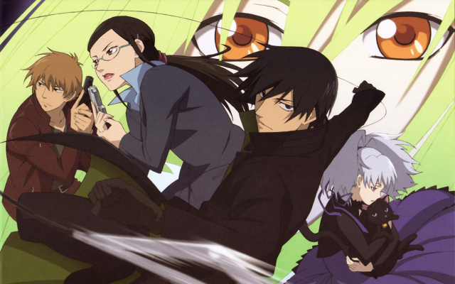 amber+amber (darker than black)+hei+kirihara misaki+kouno yutaka+mao (darker than black)+yin