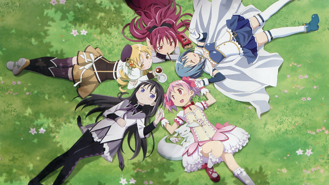 akemi homura+kaname madoka+kyubey+miki sayaka+sakura kyouko+tomoe mami