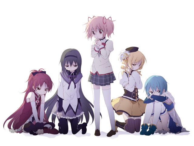 akemi homura+kaname madoka+miki sayaka+sakura kyouko+tomoe mami