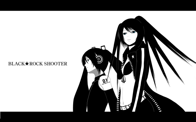 black rock shooter (character)+hatsune miku