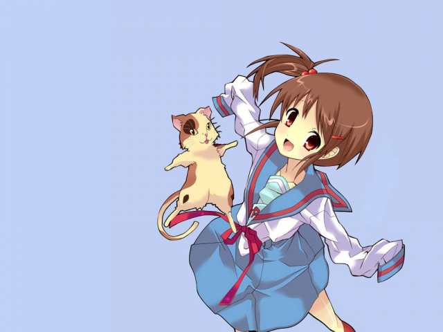 kyon no imouto+shamisen (suzumiya haruhi)