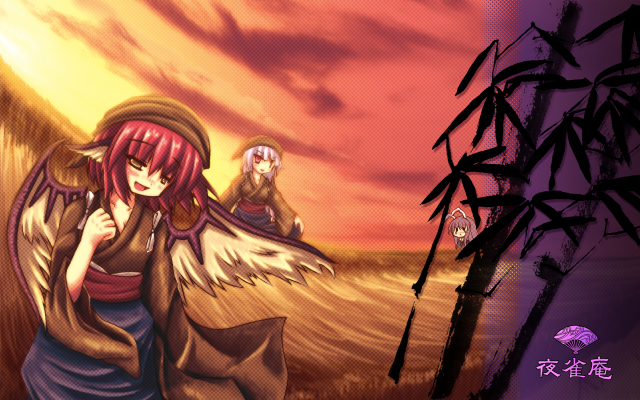 fujiwara no mokou+mystia lorelei+reisen udongein inaba