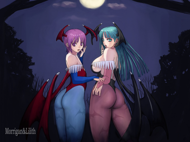 lilith aensland+morrigan aensland