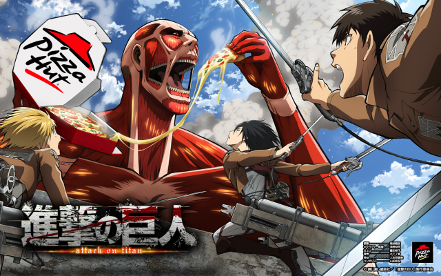 armin arlert+colossal titan+eren yeager+mikasa ackerman