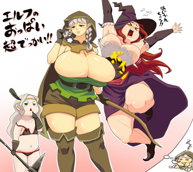 amazon (dragon's crown)+elf (dragon's crown)+sorceress (dragon's crown)