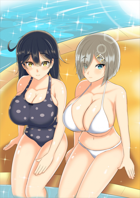 hamakaze (kantai collection)+ushio (kantai collection)