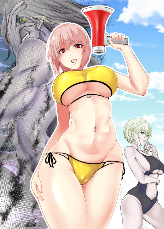 artoria pendragon (all)+artoria pendragon (lancer alter)+edmond dantes (fate grand order)+florence nightingale (fate grand order)