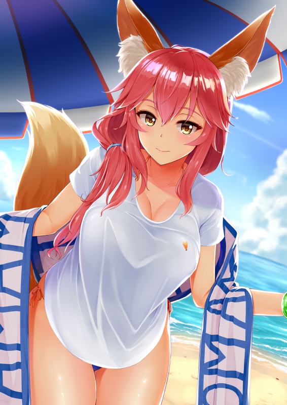 tamamo (fate) (all)+tamamo no mae (fate)+tamamo no mae (swimsuit lancer) (fate)