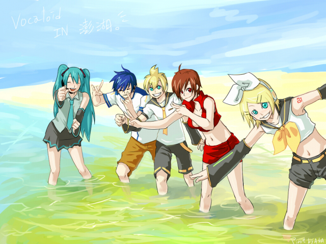 hatsune miku+kagamine len+kagamine rin+kaito+meiko