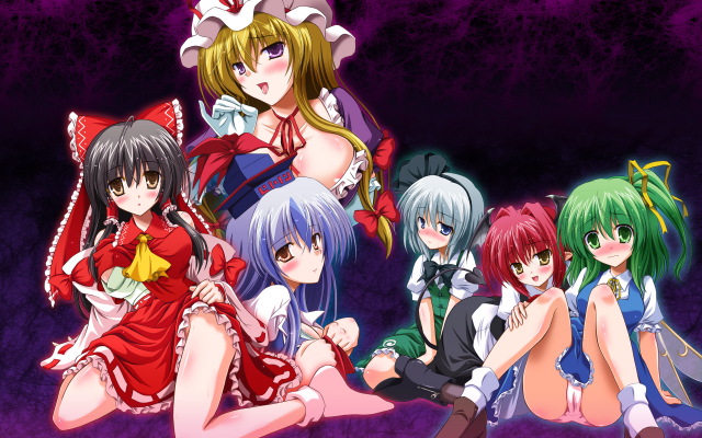 daiyousei+hakurei reimu+kamishirasawa keine+koakuma+konpaku youmu+yakumo yukari