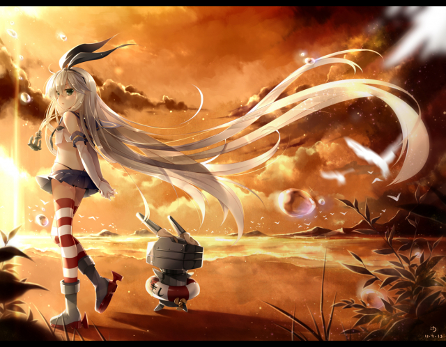 rensouhou-chan+shimakaze (kantai collection)