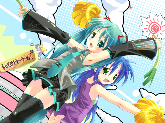 hatsune miku+hiiragi tsukasa+izumi konata