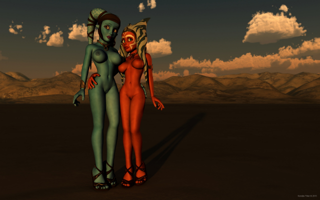 aayla secura+ahsoka tano+twi'lek