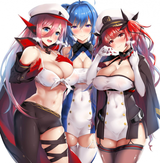 honolulu (azur lane)+ranger (azur lane)+st. louis (azur lane)