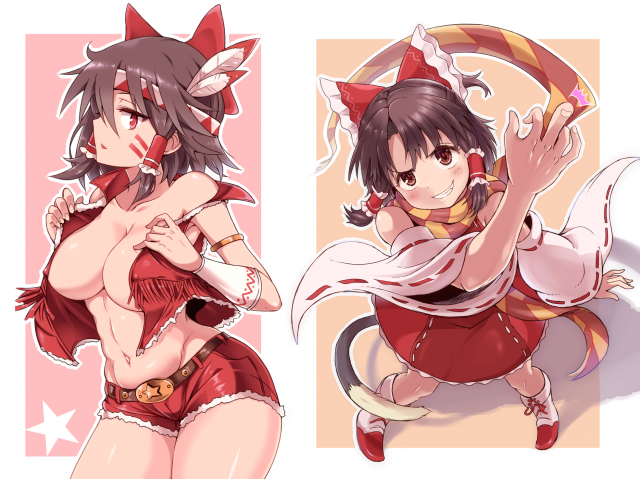 benikurage+hakurei reimu+reu