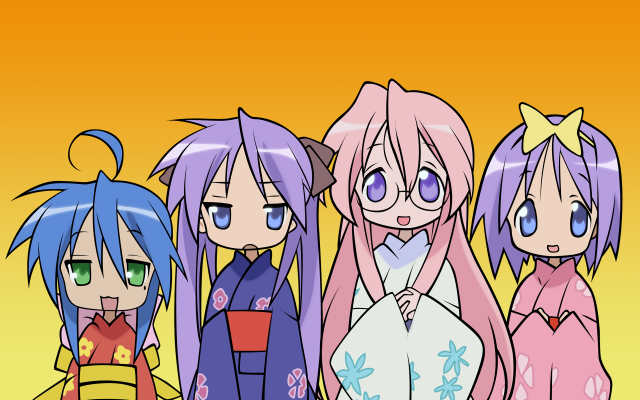 hiiragi kagami+hiiragi tsukasa+izumi konata+takara miyuki