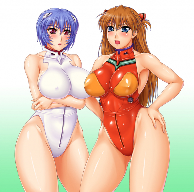 ayanami rei+souryuu asuka langley