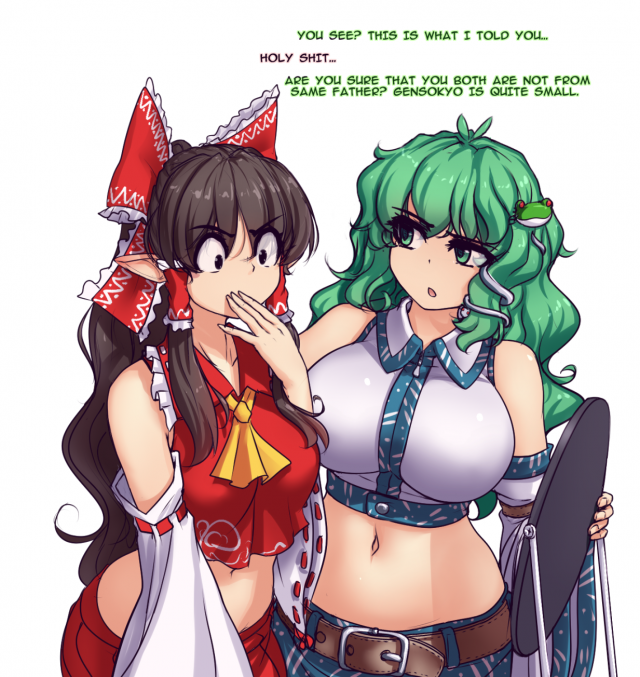 hakurei reimu+himekaidou hatate+kochiya sanae