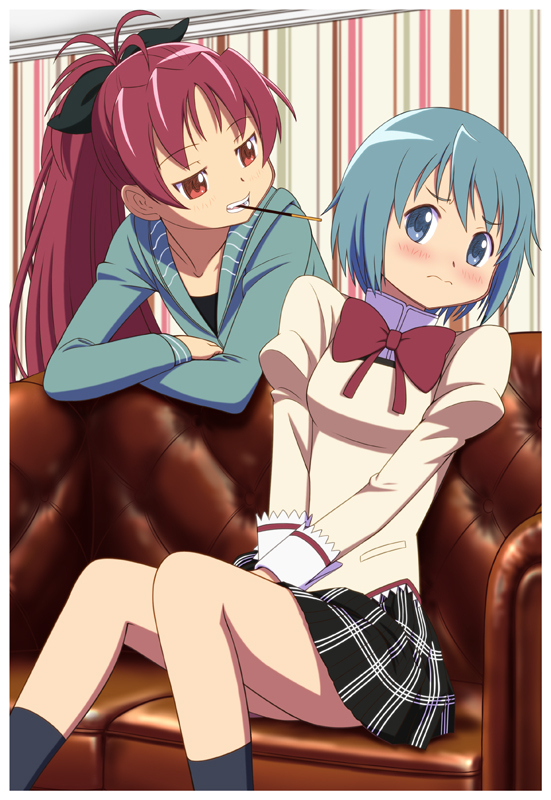 miki sayaka+sakura kyouko