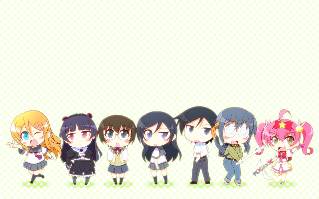 gokou ruri+kousaka kirino+kousaka kyousuke+kurusu kanako+makishima saori+meruru (oreimo)+tamura manami