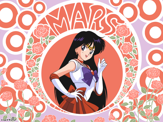 hino rei+sailor mars+sailor moon