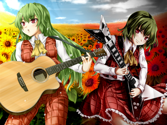 kazami yuuka+kazami yuuka (pc-98)