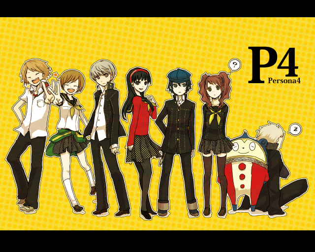 character request+hanamura yousuke+kujikawa rise+kuma (persona 4)+narukami yuu+satonaka chie+seta souji+shirogane naoto