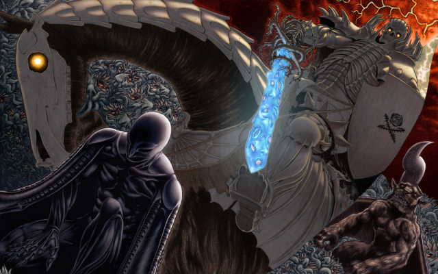 behelit+emperor ganishka+femto+god hand (berserk)+griffith+skull knight+zodd