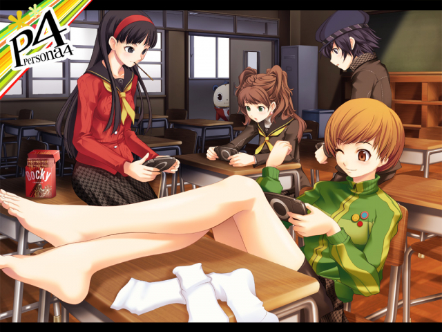 amagi yukiko+kujikawa rise+kuma (persona 4)+mara (megami tensei)+satonaka chie+shirogane naoto