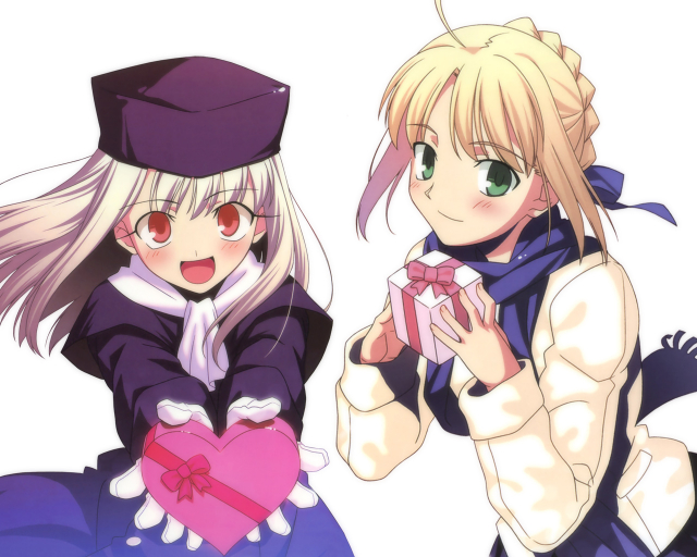 illyasviel von einzbern+saber