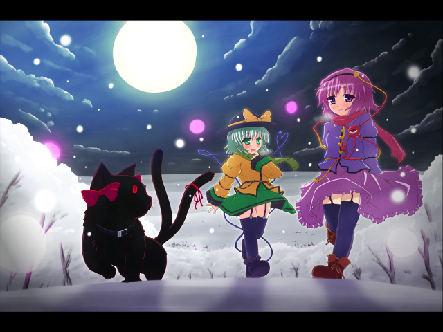 kaenbyou rin+kaenbyou rin (cat)+komeiji koishi+komeiji satori