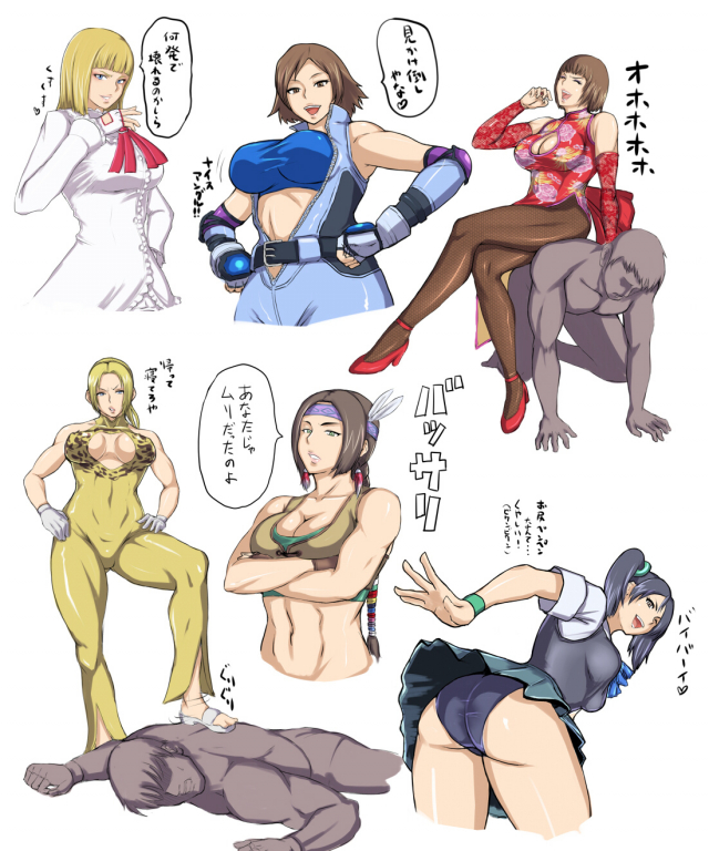 anna williams+julia chang+kazama asuka+lili (tekken)+ling xiaoyu+nina williams