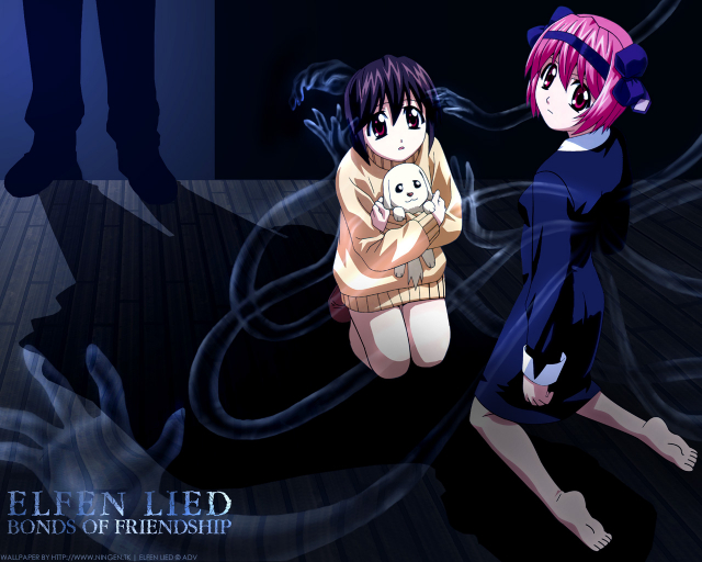 mayu (elfen lied)+nana (elfen lied)+wanta