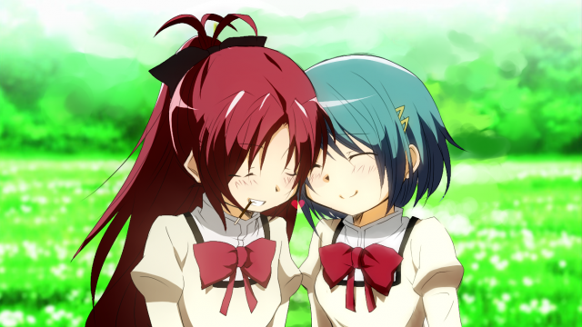 miki sayaka+sakura kyouko