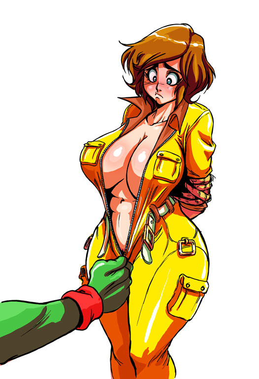 april o'neil+raphael