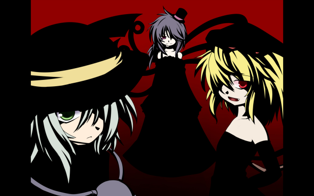 flandre scarlet+houjuu nue+komeiji koishi