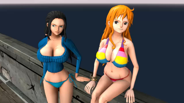nami (one piece)+nico robin