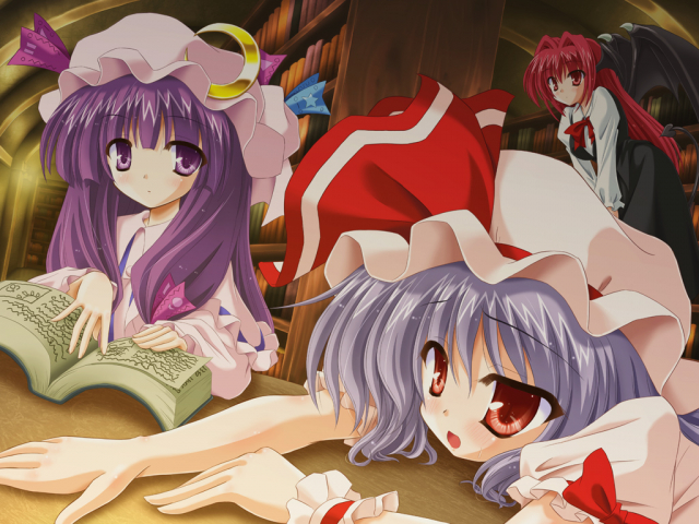 koakuma+patchouli knowledge+remilia scarlet