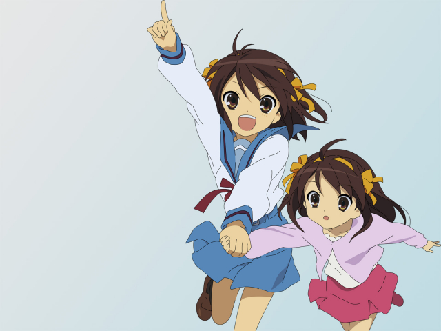 suzumiya haruhi+suzumiya haruhi (young)