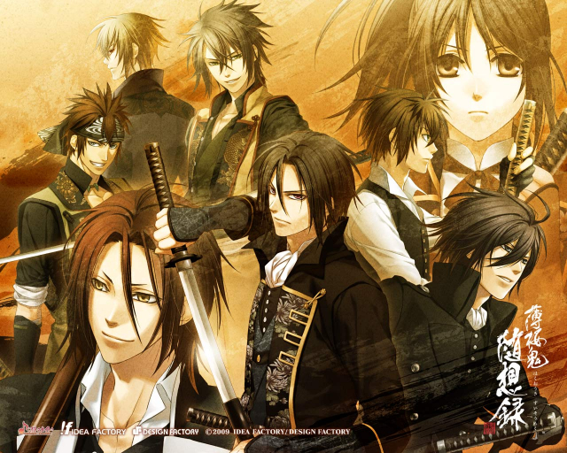 chikage kazama+harada sanosuke+nagakura shinpachi+okita souji+saitou hajime+toudou heisuke+yukimura chizuru