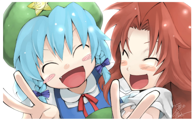 cirno+hong meiling