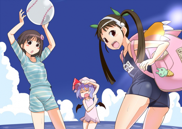 hachikuji mayoi+remilia scarlet