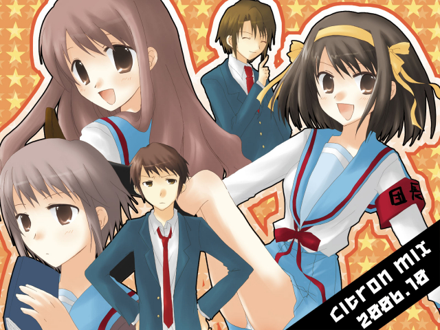 asahina mikuru+koizumi itsuki+kyon+nagato yuki+suzumiya haruhi