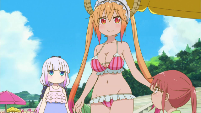 kanna kamui+quetzalcoatl (maidragon)+tooru (maidragon)