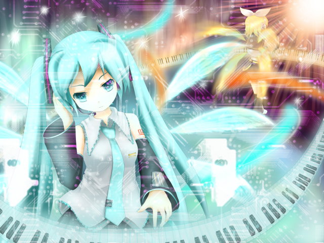 hatsune miku+kagamine rin