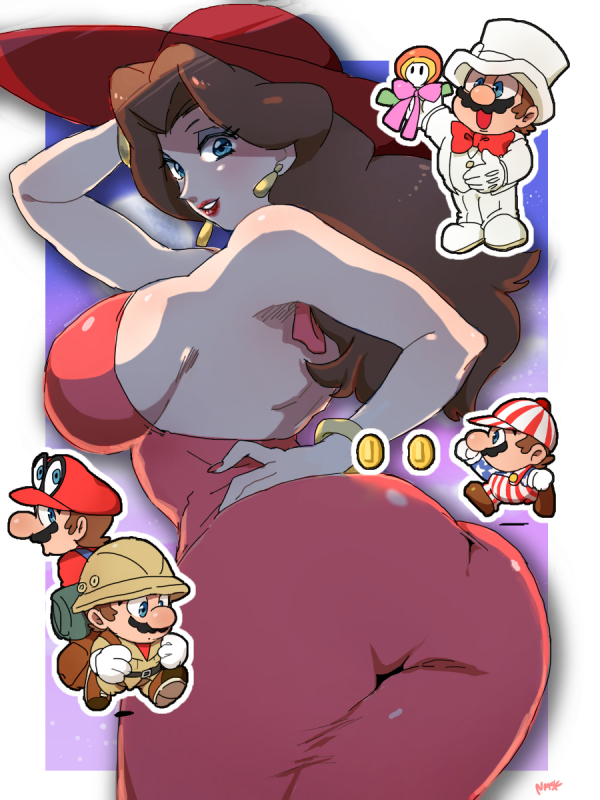 cappy (mario)+mario+pauline