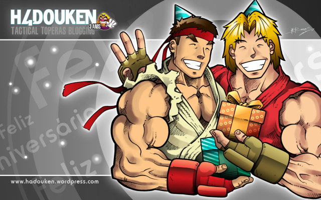 ken masters+ryuu (street fighter)+wario